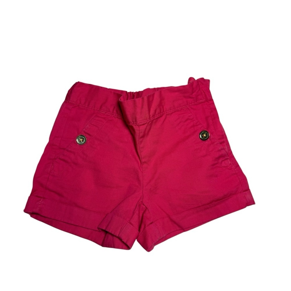 Janie and Jack Girls Bright Pink Cargo Shorts- Size 4